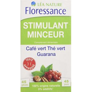 Floressance Stimulant Minceur - 45 gélules café vert, thé Floressance Stimulant Minceur - 45 gélules café vert, thé