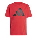 Adidas Mixte Enfant Essentials BIG Logo T-Shirt, Pure Ruby/Black, 3-4 Years