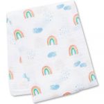 Lulujo baby Maxi lange mousseline Arc en ciel (120 x 120 cm)