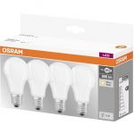 Osram Lot de 4 Ampoules LED E27 standard dépolie 9 W équivalent a 60 W blanc chaud - Culot : E27 - Puissance : 9 W - Equivalence : 60 W - Flux lumineux : 806 Lm.