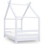 VidaXL Cadre de Lit d'Enfant Bois de Pin Massif Blanc 80x160 cm