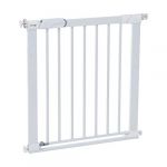 Safety 1st Flat step, Barrière de sécurité avec barre de seuil ultra plate, largeur 80 cm, De 6 à 24 mois, metal Blanc