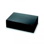 Boîte cadeau carton fermeture aimantée L 33 x l 23 x H 10 cm noir brillant carton de 10