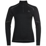 Odlo X-Warm 1/2 zip W v&ecirc;tement running femme Noir - Taille M