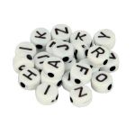 Artémio Perles alphabet noir et blanc 7 mm x 300 pcs