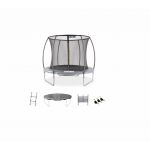 Alice's Garden Trampoline rond &Oslash; 250cm gris avec accessoires - Pluton Inner XXL - 2,50 m 250 cm