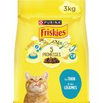 Purina FRISKIES Chats stérilisés Au Thon et aux Légumes - 3 KG - Croquettes pour Chats Adultes