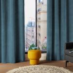 Rideau tamisant (140 x 260 cm) Lilou Bleu