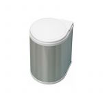 Emuca Poubelle sous evier avec ouverture automatique- 1 bac de 13 litres - acier inoxydable