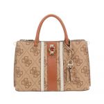 Guess Sac à main ERENIA GIRLFRIEND SATCHEL Beige - Taille Unique