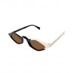 Xlab Unisex Ross Lunettes de soleil Ac&eacute;tate Noir Marron G&eacute;om&eacute;trique Polaris&eacute;