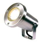 Perel Spot projecteur &agrave; piquer ou visser PROTEGO 5W GU5.3 MR16 IP68 Blanc Chaud Orientable &eacute;xterieur Garden lights ampoule fourni