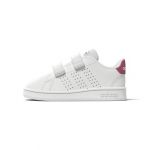 Adidas CHAUSSURES ADVANTAGE CF BEBE BLANC/ ROSE