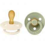 Lot de 2 Tétines Symétriques Ivory & Sage - 0/6 Mois
