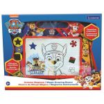 Lexibook Ardoise Magique Multicolore Paw Patrol La Pat'Patrouille, Jouet Artistique et créatif pour Filles et garçons, Magnétique avec Stylet et tampons pour Dessiner, Rouge et Bleu, CRPA550