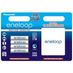 Panasonic Eneloop Micro 4x piles AAA 750 mAh + Batterie Case
