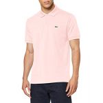 Lacoste L1212 - Polo - Coupe droite - Manches courtes - Homme - Rose (Flamant) - S (Taille Fabricant : FR 3)
