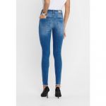 Only Blush Life Jeans, Denim Bleu Moyen, 28W / 32L Femme