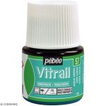 Pebeo Peinture VITRAIL Vert aqua, 45 ml