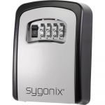 Sygonix SY-3465484 BO&Icirc;TE &Agrave; CL&Eacute;S 88 MM NOIR, GRIS AVEC SERRURE &Agrave; COMBINAISON