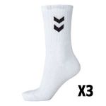 Hummel Chaussettes Hand Basic Blanc Lot de 3