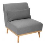 Fauteuil Design "Andria" 80cm Gris Prix