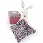 Doudou et Compagnie Doudou plat pantin Lapin rose Boh'aime (12 cm)