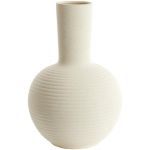 Light & Living Vase Ulloa - Blanc - Ø34cm - Céramique - Moderne - Vase à fleurs - Décoration intérieure - Vase décoratif pour le salon ou la chambre à coucher