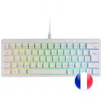 Mars Gaming MKMINIPRO Clavier Mécanique RGB 60% Switch Bleu Blanc Français