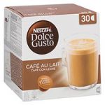 Nescafe Dolce Gusto Caf&eacute; au Lait, Latte, boissons chaudes, 30 g&eacute;lules