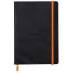 Rhodia 117402C Rhodiarama noir - Carnet souple format 14,8 x 21 cm, 160 pages ligné