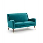 Canapé (Y) 2 places Bleu Canard Taille 2 Places