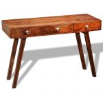 VidaXL Table console avec 3 tiroirs 76 cm Bois massif de Sesham