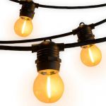 Cordon lumineux ext&eacute;rieur - guirlande lumineuse - cordon lumineux ext&eacute;rieur - bobby cable - lumi&egrave;re blanche chaude - 10 m&egrave;tres - led - cordon lumineux int&eacute;rieur et ext&eacute;rieur - cordons lumineux - tuyau lumineux ext&eacute;rieur - 10 ampoules led - douille E27 - e