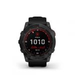 Garmin Montre connectée fenix 7X, Solar, Gray avec bracelet noir