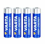 Varta 4 piles HighEnergy LR03 Micro AAA
