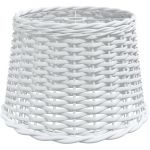 VidaXL Abat-jour de plafonnier blanc &Oslash;40x26 cm osier
