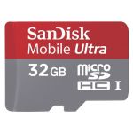 Sandisk Carte Micro SD Ultra microSDHC 32Go + SD adapteur