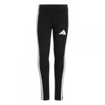Adidas Fille Essentials 3 Stripes Leggings, Black/White, 7-8 Years