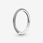 Pandora Anneau argent sterling Oxyde de Zirconium Me femme, Argenté, 58-199679C01-58