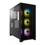 Corsair ICUE 4000X RGB Boîtier ATX Moyen Tour en Verre Trempé