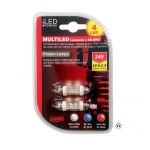 2 Ampoules 4 Leds navette SV85-8 24V blanc - 38mm