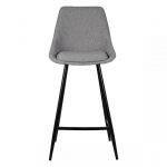 Chaise Snack Tissu Gris Clair BARI