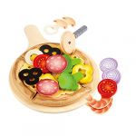Hape Plateau à Pizza complet - Jouets par univers - Jeux d'imitation - Cuisine