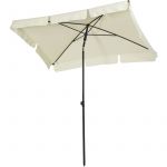 Outsunny Parasol rectangulaire inclinable alu Acier Polyester Haute densité diamètre 2 m Beige Clair
