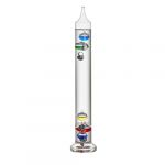 TFA Dostmann Thermomètre analogique en verre Galileo Galilei, 18.1018, à liquide, 28 cm, mesure de la température intérieure, facile à lire, objet décoratif, 18 à 26°C, coloré
