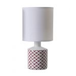 Lussiol Lampe en céramique rouge h.29 cm