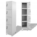 VidaXL Armoire ? casiers avec 4 compartiments 38 x 45 x 180 cm