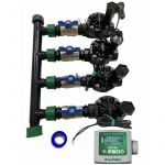 Rain Bird Système d'arrosage automatique de jardin à 4 zones avec programmateur esp 9V et électrovannes hv 1'' 24v