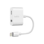Belkin F8J212btWHT - Adaptateur Lightning RockStar audio + recharge
